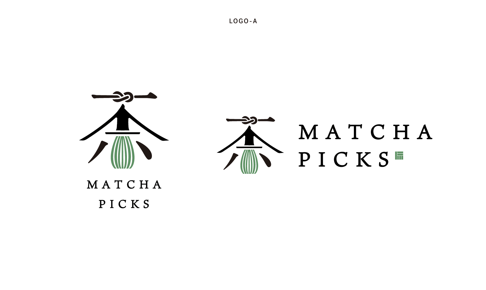 matcha picks ロゴデザイン案