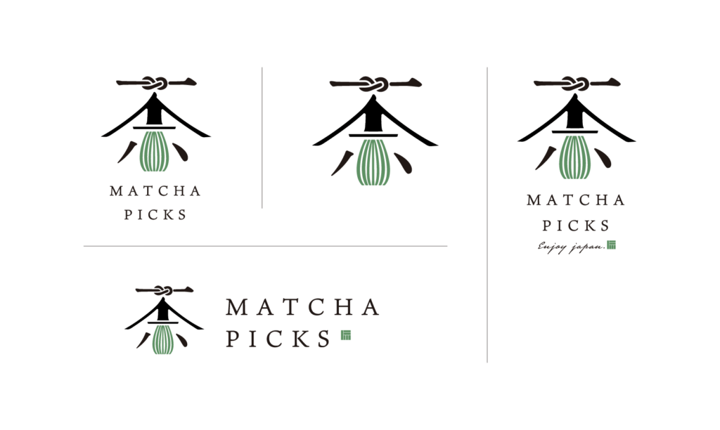 matcha picks ロゴデザインバリエーション