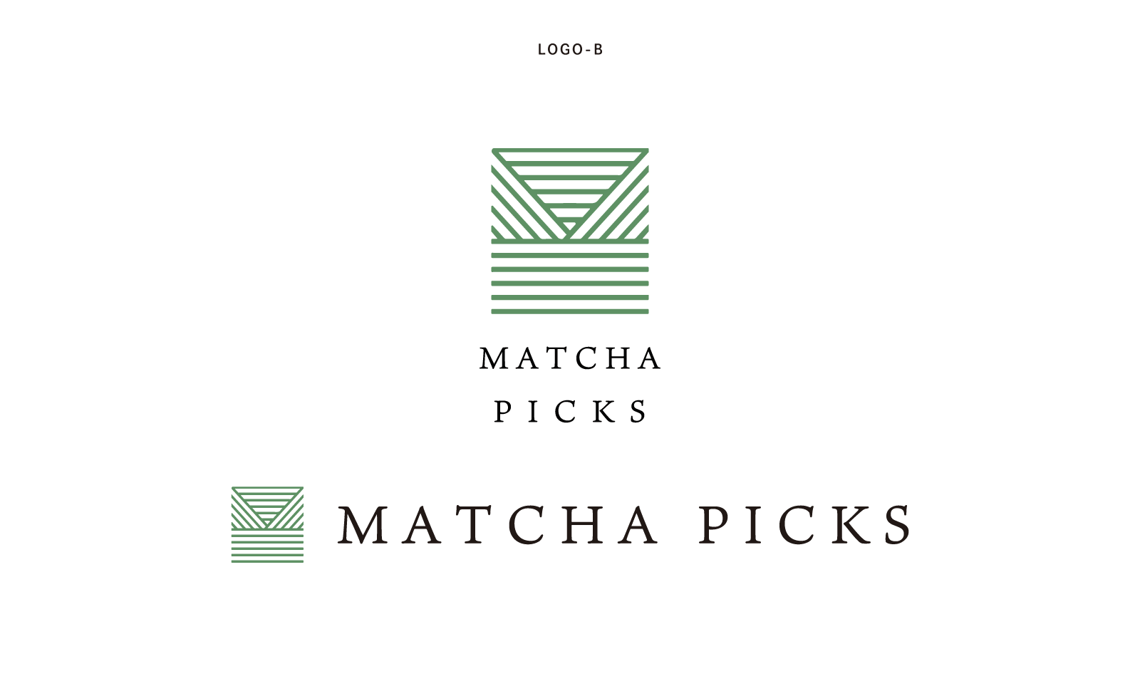 matcha picks ロゴデザイン案