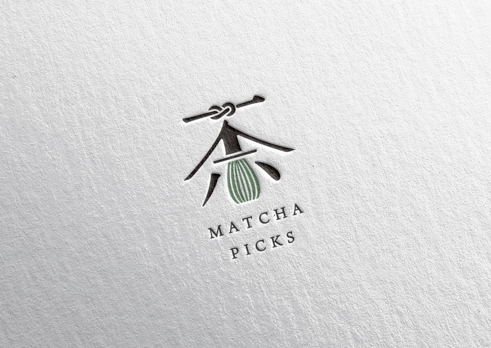 matcha picks ロゴデザインイメージ