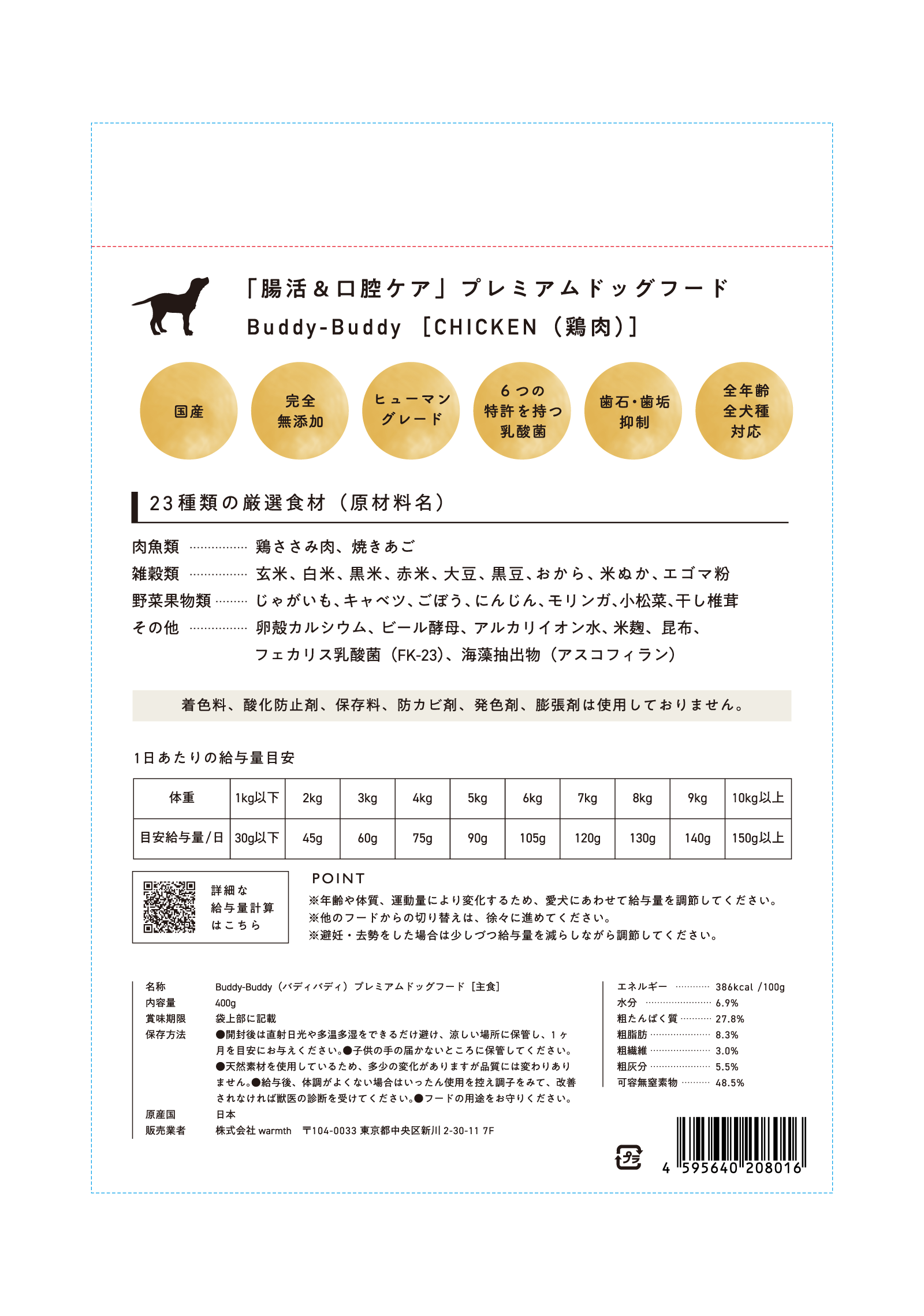 buddy-buddyパッケージ裏面