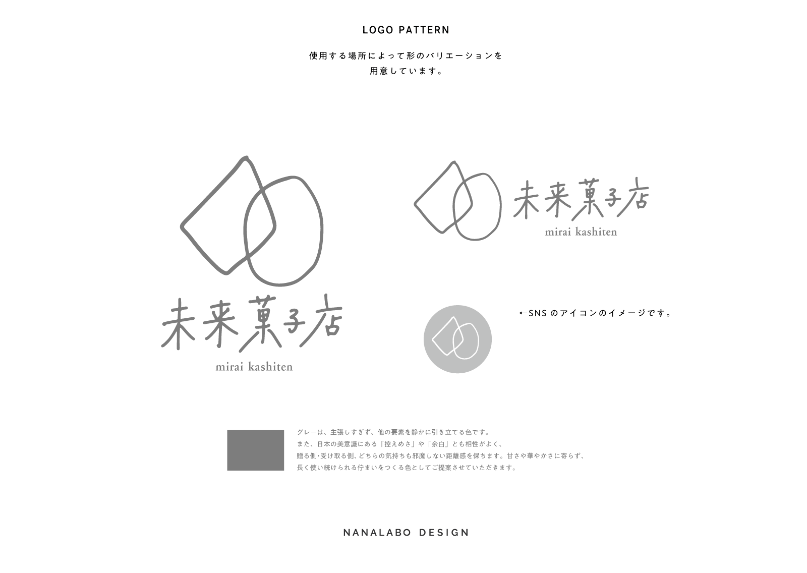 菓子店ロゴデザイン